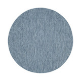 Courtyard Navy 6'7" x 6'7" Round Outdoor Area Rug