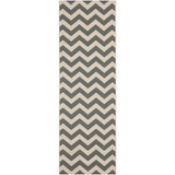 Courtyard Grey and Beige 2'3" x 8' Runner Outdoor Area Rug