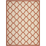 Courtyard Beige and Terracotta 9' x 12' Sisal Weave Outdoor Area Rug
