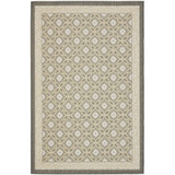 Courtyard Anthracite and Light Gray 8' x 11' Outdoor Area Rug