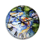 Koi Koi and Lily Large Nautical & Coastal Wall Clock - 36" x 28" x 1"