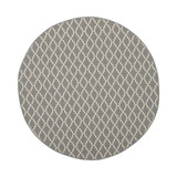 Courtyard Anthracite and Beige 4' x 4' Sisal Weave Round Outdoor Area Rug