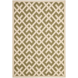Courtyard Green and Bone 8' x 11' Outdoor Area Rug