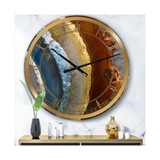 Mineral Slice Xv Oversized Fashion Wall Clock - 36" x 28" x 1"