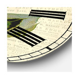 Colorful Elegant Feather II Large Cottage Wall Clock - 36" x 28" x 1"