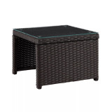 74" Menton Steel Polyester Upholstered 2-Seater and Lounge Chair with Coffee Table