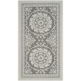 Courtyard Light Gray and Anthracite 2'7" x 5' Outdoor Area Rug