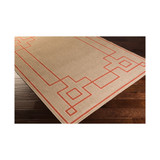 Alfresco ALF-9633 Rust 3' x 5'6" Area Rug, Indoor/Outdoor