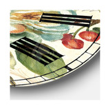 Floral and botanical Oversized Metal Wall Clock