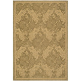 Courtyard Gold and Natural 4' x 5'7" Sisal Weave Outdoor Area Rug