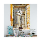 Oversized Vintage Metal Wall Clock