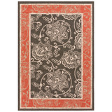 Alfresco ALF-9592 Black 3' x 5'6" Area Rug, Indoor/Outdoor