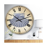 Blue Sea 3 Oversized Nautical & Coastal Wall Clock - 36" x 28" x 1"