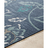 Alfresco ALF-9673 Charcoal 7'6" x 10'9" Area Rug, Indoor/Outdoor