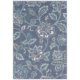 Alfresco ALF-9673 Charcoal 7'6" x 10'9" Area Rug, Indoor/Outdoor