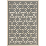 Courtyard Anthracite and Beige 5'3" x 7'7" Outdoor Area Rug