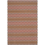 Hampton Dark Gray and Rust 5'1" x 7'7" Outdoor Area Rug