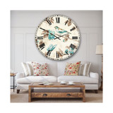 Cottage Oversized Metal Wall Clock - 36 x 36