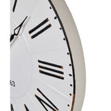 28" Farmhouse Metal Enamel Wall Clock
