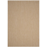 Courtyard Natural and Cream 6'7" x 9'6" Sisal Weave Outdoor Area Rug