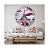 Cityscapes Oversized Round Metal Wall Clock - 36 x 36