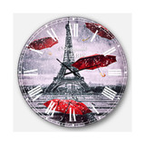 Cityscapes Oversized Round Metal Wall Clock - 36 x 36
