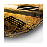 Landscape Oversized Round Metal Wall Clock - 36 x 36