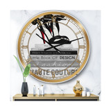 Fashionista Reads 3 Oversized Fashion Wall Clock - 36" x 28" x 1"
