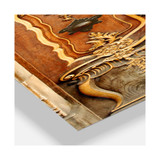 Oversized Tropical Metal Wall Clock
