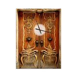 Oversized Tropical Metal Wall Clock