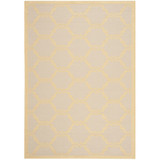Courtyard Beige and Yellow 4' x 5'7" Sisal Weave Outdoor Area Rug
