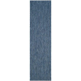 Courtyard Navy 2'3" x 14' Sisal Weave Runner Outdoor Area Rug