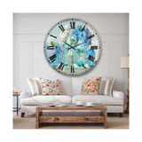 Nautical and Coastal Oversized Metal Wall Clock - 36 x 36