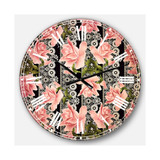 Digital Art Oversized Round Metal Wall Clock