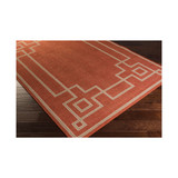Alfresco ALF-9631 Rust 2'3" x 4'6" Area Rug, Indoor/Outdoor