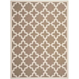 Courtyard Brown and Bone 9' x 12' Sisal Weave Outdoor Area Rug