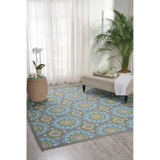 Shady Brights SHA16 Jade 8'6" x 8'6" Square Outdoor Area Rug