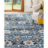 Amsterdam Blue and Creme 8' x 10' Outdoor Area Rug