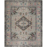 Courtyard Light Gray and Anthracite 5'3" x 7'6" Outdoor Area Rug