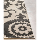 Alfresco ALF-9612 Black 7'6" x 10'9" Area Rug, Indoor/Outdoor