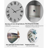 Magnolia X-Ray Oversized Cottage Wall Clock - 36 x 36