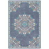 Alfresco ALF-9678 Charcoal 5'3" x 7'6" Area Rug, Indoor/Outdoor