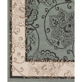 Alfresco ALF-9594 Sage 7'6" x 10'9" Area Rug, Indoor/Outdoor
