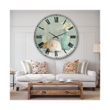 Nautical and Beach Oversized Metal Wall Clock - 36 x 36