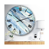 Modern Lake House Oversized Metal Wall Clock