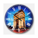 Landscape Photo Oversized Round Metal Wall Clock
