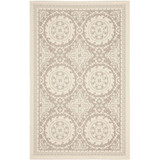 Courtyard Beige and Dark Beige 5'3" x 7'6" Outdoor Area Rug