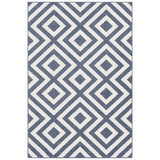 Alfresco ALF-9657 Charcoal 7'6" x 10'9" Area Rug, Indoor/Outdoor