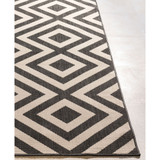 Alfresco ALF-9639 Black 6' x 9' Area Rug, Indoor/Outdoor