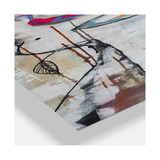 Colorful Deer II Oversized Cottage 3 Panels Wall Clock - 38" x 38" x 1"